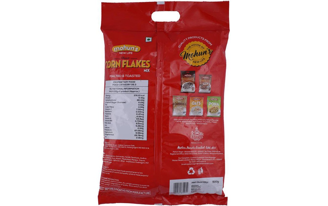 Mohun's Classic Corn Flakes Mix   Pack  500 grams